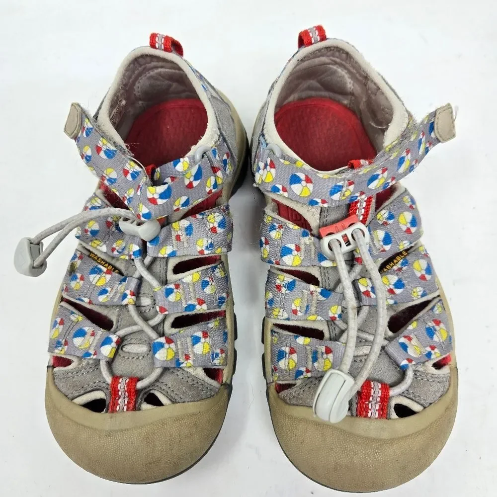 KEEN Newport H2 Sport Water Sandals Kids Size 13 Gray Beach Ball Washable Unisex